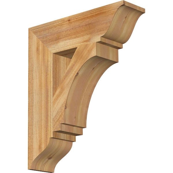 Ekena Millwork Imperial Traditional Rough Sawn Bracket, Western Red Cedar, 6"W x 22"D x 26"H BKT06X22X26IMP01RWR - main